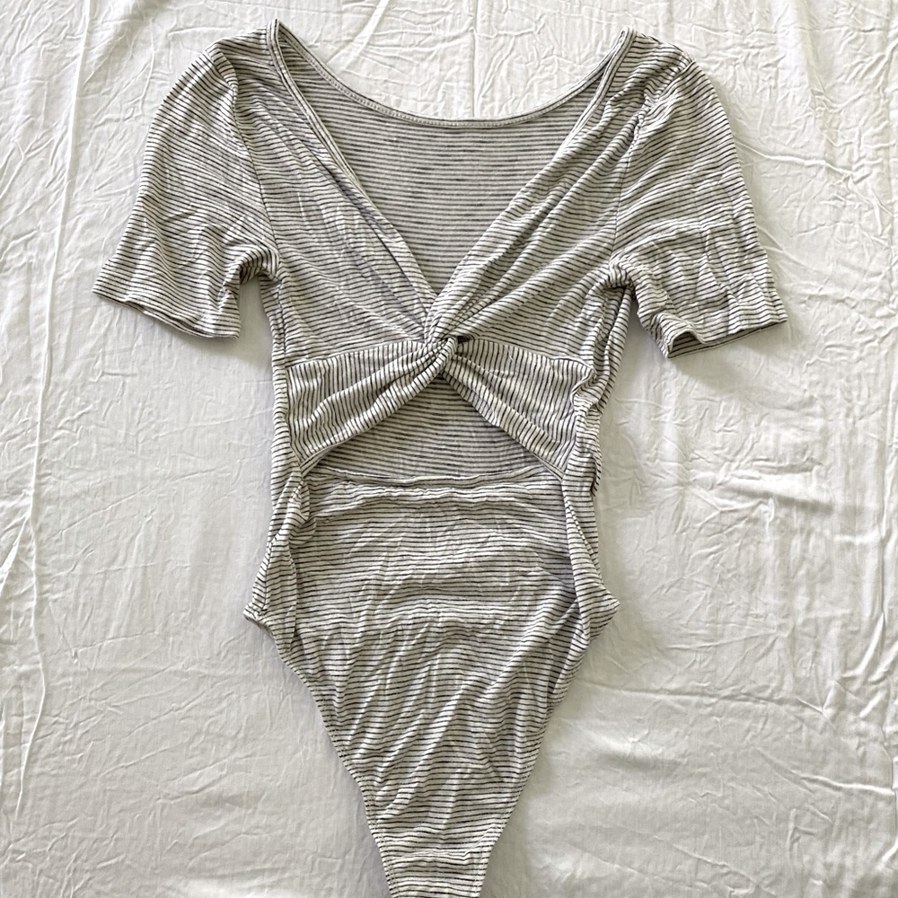 Striped bodysuit